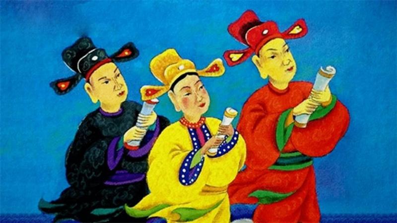 Hình ảnh gia đình quây quần bên mâm cúng văn khấn rước ông táo về nhà ngày mồng 7, thể hiện sự ấm cúng và gắn kết